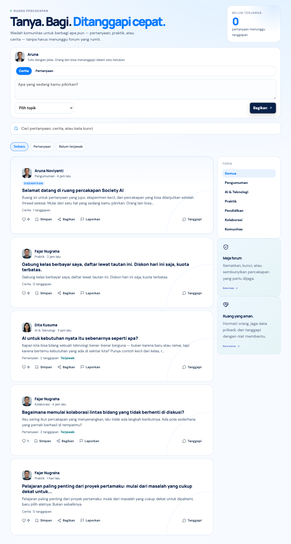 Forum and directory