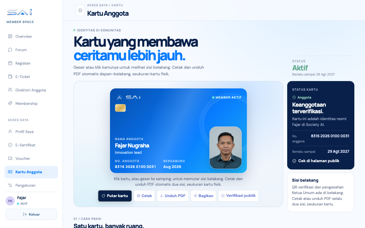 Member card
